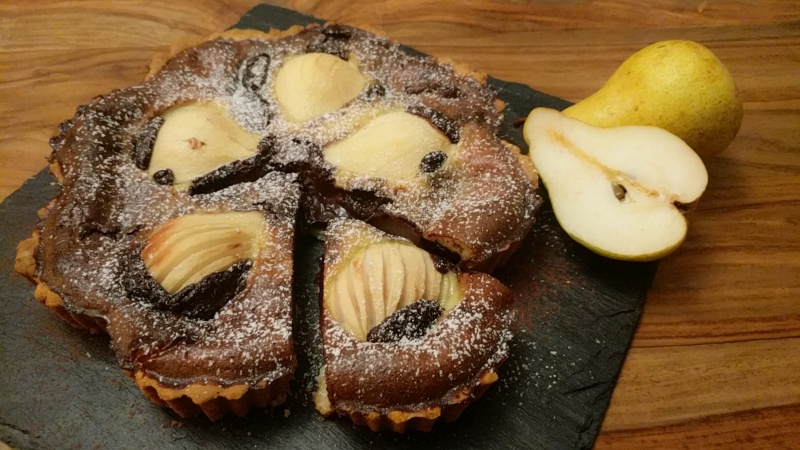 Tarte poires chocolat
