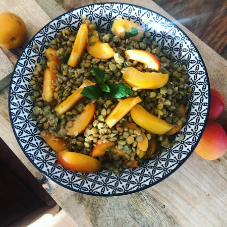 Salade de lentilles & abricots