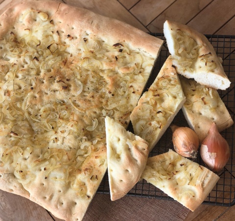 Focaccia à l'oignon