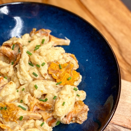 Spätzli aux chanterelles