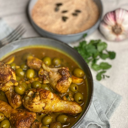Tajine au poulet & olive