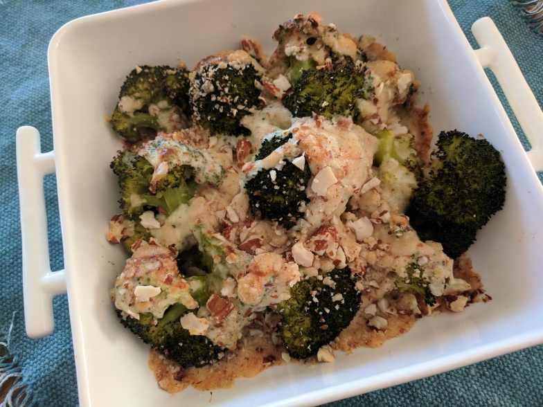 Gratin de brocolis & Amandes