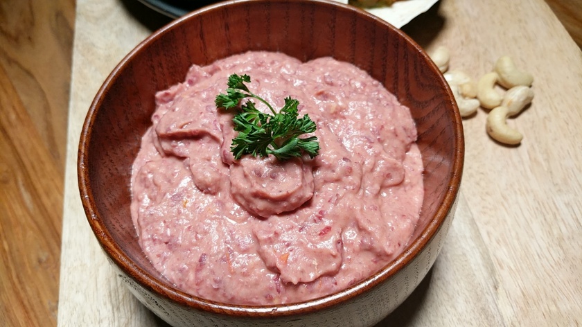 Purée d'haricots rouge