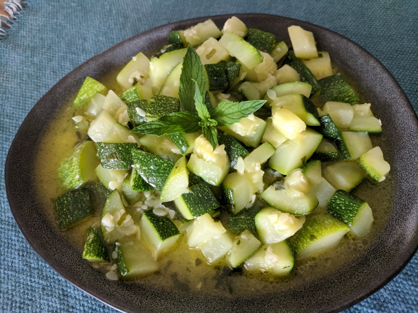 Courgettes à la Menthe