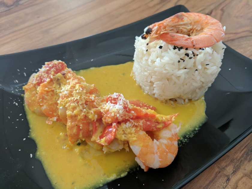 Crevettes au Curry & Coco 