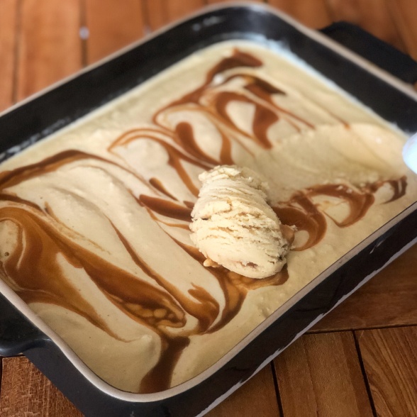 Glace au caramel
