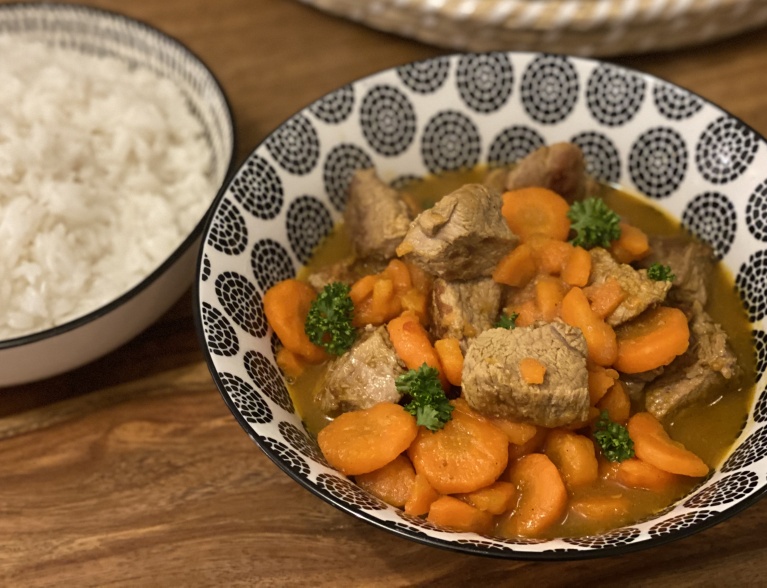 Sautée de Veau aux carottes épicées