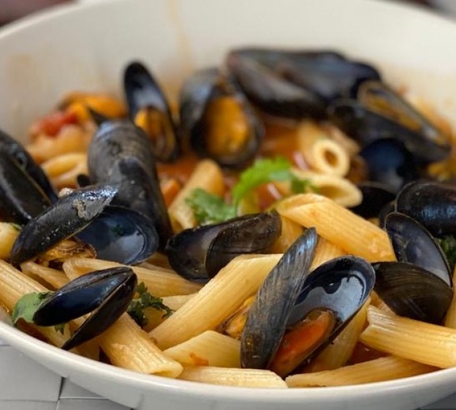 Penne aux moules 