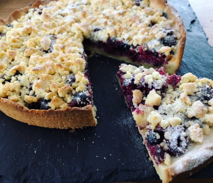 Tarte Crumble aux fruits rouges