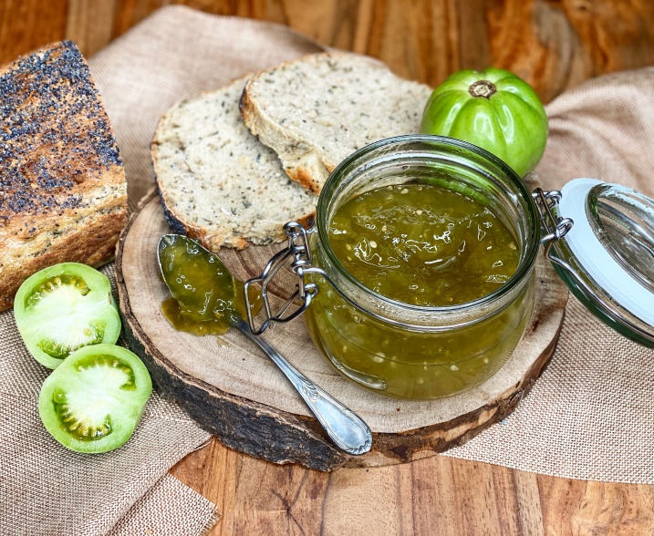 Confiture aux tomates verte