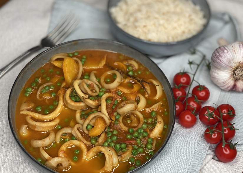 Calamars à la tomate