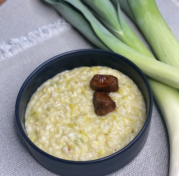 Risotto au poireau 