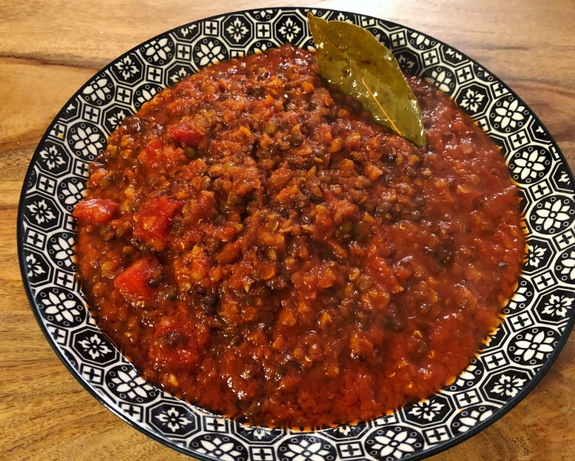 Sauce bolognaise aux lentilles