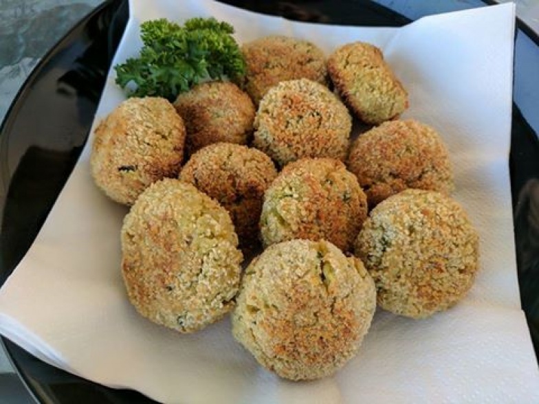 Boulettes de courgettes pois-chiches et saumon